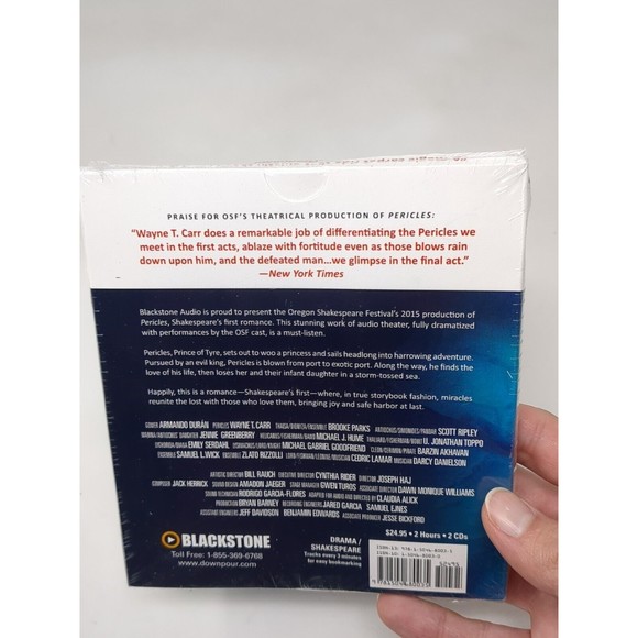 Oregon William Shakespeare Festival Pericles Audio Play CD 2015 Joseph Haj NEW - Picture 3 of 9